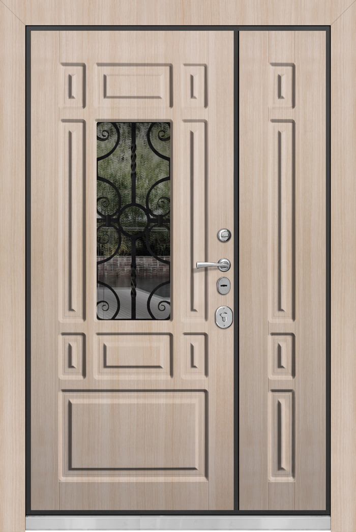 Входная дверь серии Ле-Гран с ковкой "Верона"